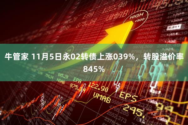 牛管家 11月5日永02转债上涨039%，转股溢价率845%